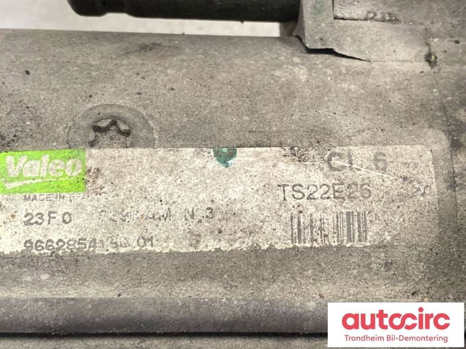 Starter diesel til Peugeot 5008 2010-2017 (Type I)  (VALEO|9646694080|5802AE|5802CE|1638116880|D7G26)