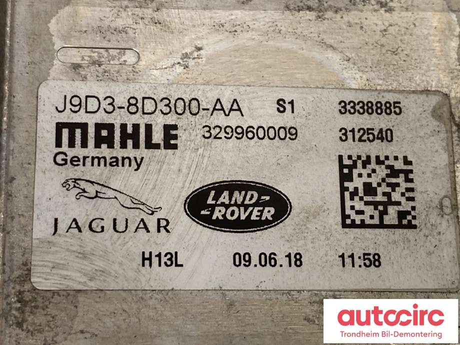 Aircondition diverse til Jaguar I-PACE 2018-->>  (T4K1264|J9D38D300AA|)