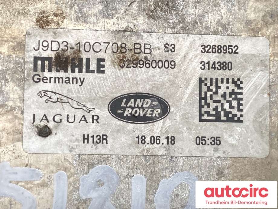 Aircondition diverse til Jaguar I-PACE 2018-->>  (J9D1143|J9D310C708BB|)
