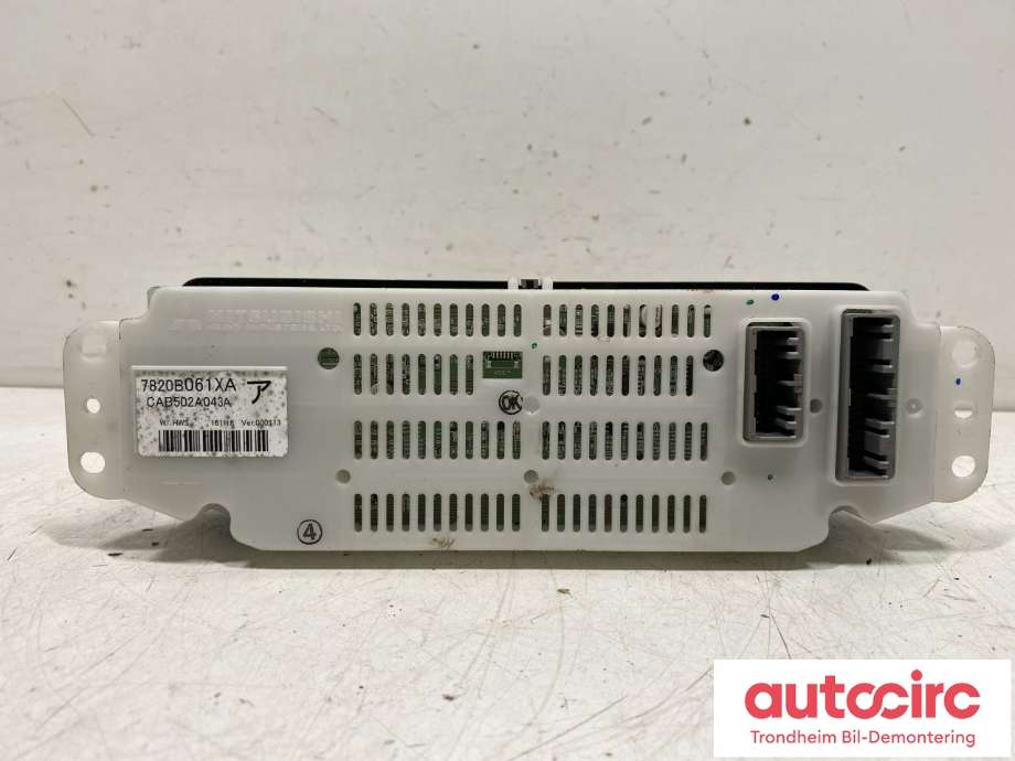 Varmeapparat betjening til Mitsubishi Outlander 2015-->> (Type III, Fase 2)  (7820B061XA|CAB502A043A|)