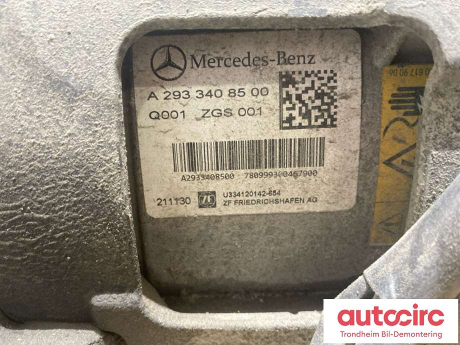 Motor elbil bak til Mercedes EQC 2019-->> (A2933403700|A2933405100| A2933406400| A2933408500|A2933409400| A2933409700)
