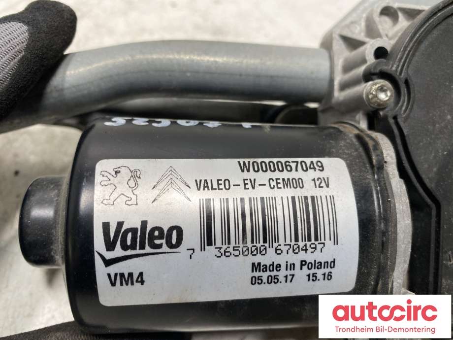 Viskermotor frontrute komplett m/overføring til Peugeot Traveller 2017-->> (98 084 652 80|)