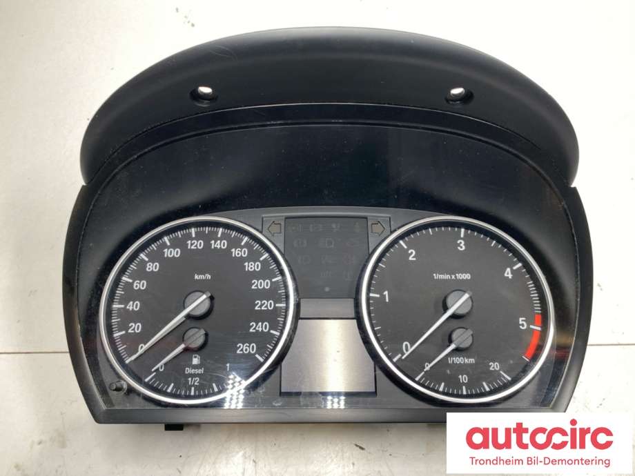 Instrumentpanel til BMW 3-Serie, 2005-2011 (E90/E91/E92/E93) (E90/E91/E92/E93) (62 10 9 316 127)