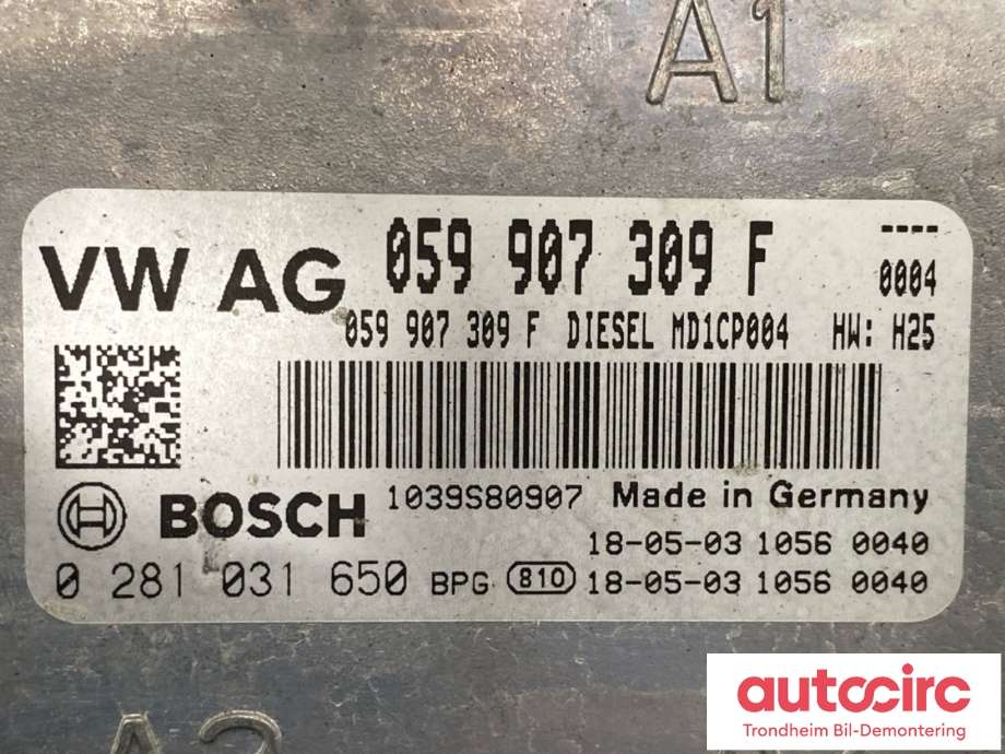 Styreenhet motor til Audi Q7 2015-->> (Type II)  (4M0 907 401 A|)