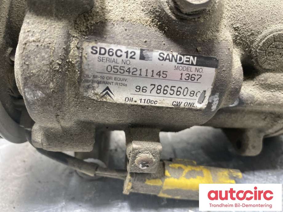 Aircondition kompressor til Peugeot Partner 2008-2015 (Type II, Fase 1) (SANDEN|9678656080|6487 08|98 228 268 80)