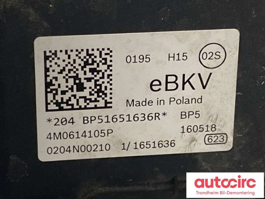 Bremsekraft-forsterker til Audi Q7 2015-->> (Type II)  (4M0 614 105 P|)