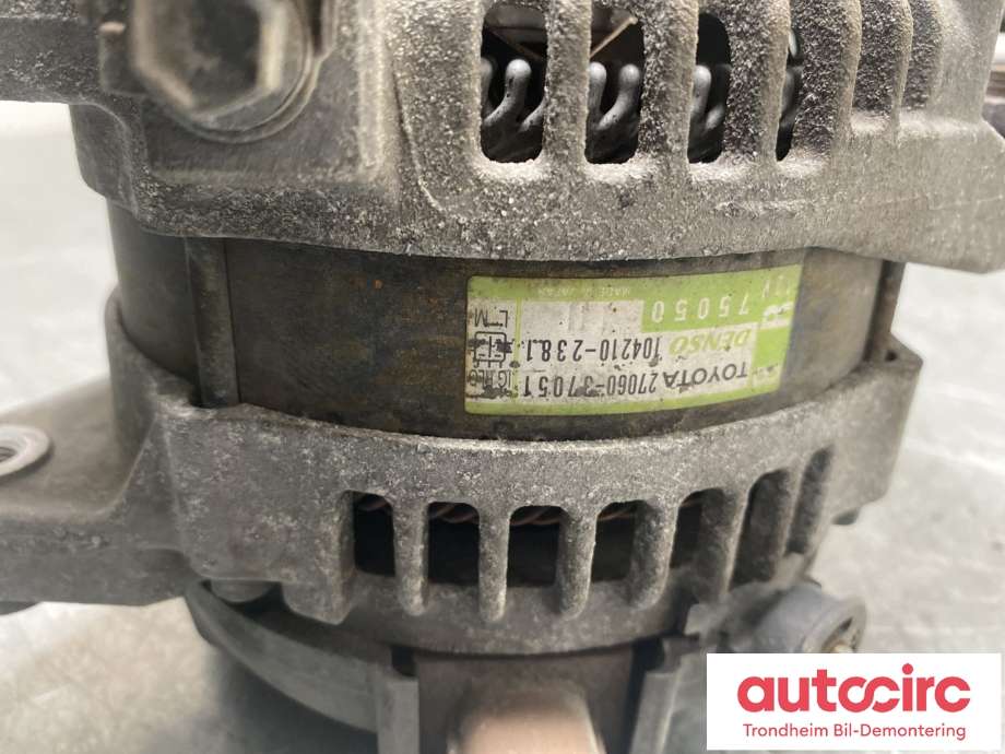 Dynamo til Toyota RAV4 2009-2013 (Type III, Fase 2)  (DENSO|27060-37051|)
