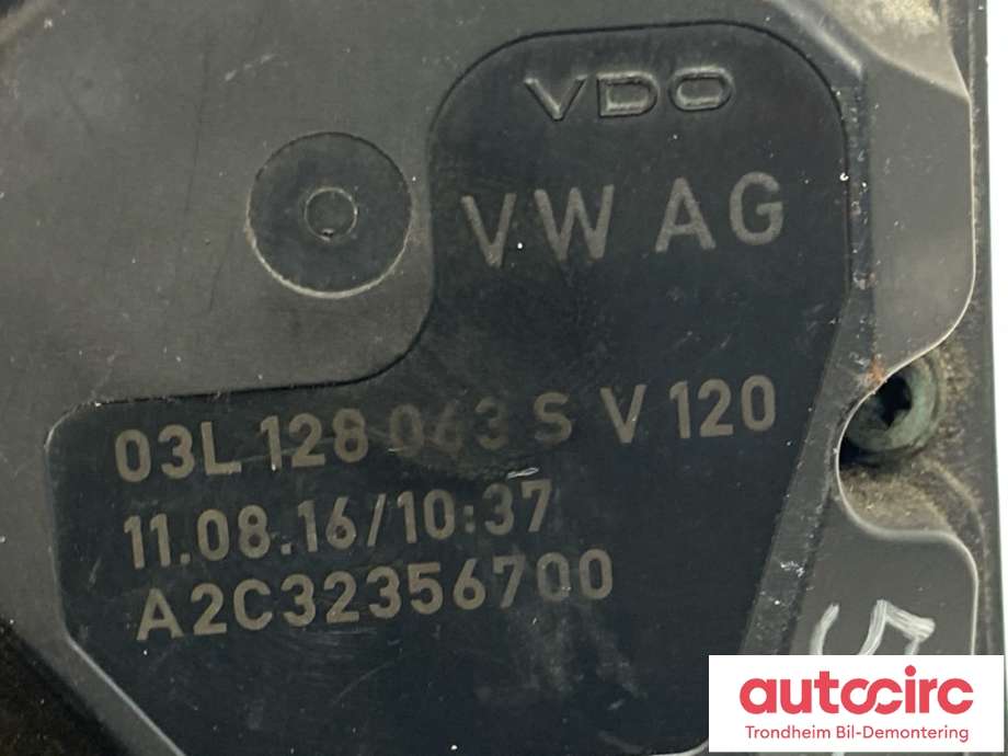 Spjeldhus til VW Crafter 2011-2016 (Type I, Fase 2)  (03L128063S|)