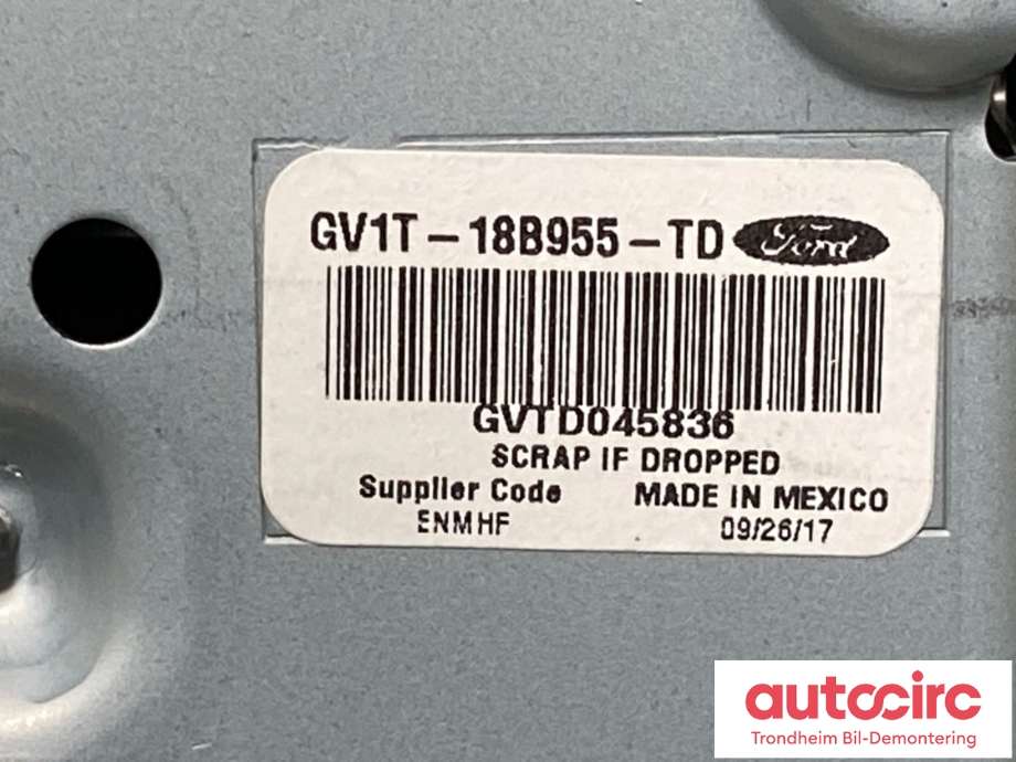 Bilstereo navigasjon skjerm til Ford Transit Connect 2018-->> Type II, Fase 2  (5392283|GV1T-18B955-TD|)