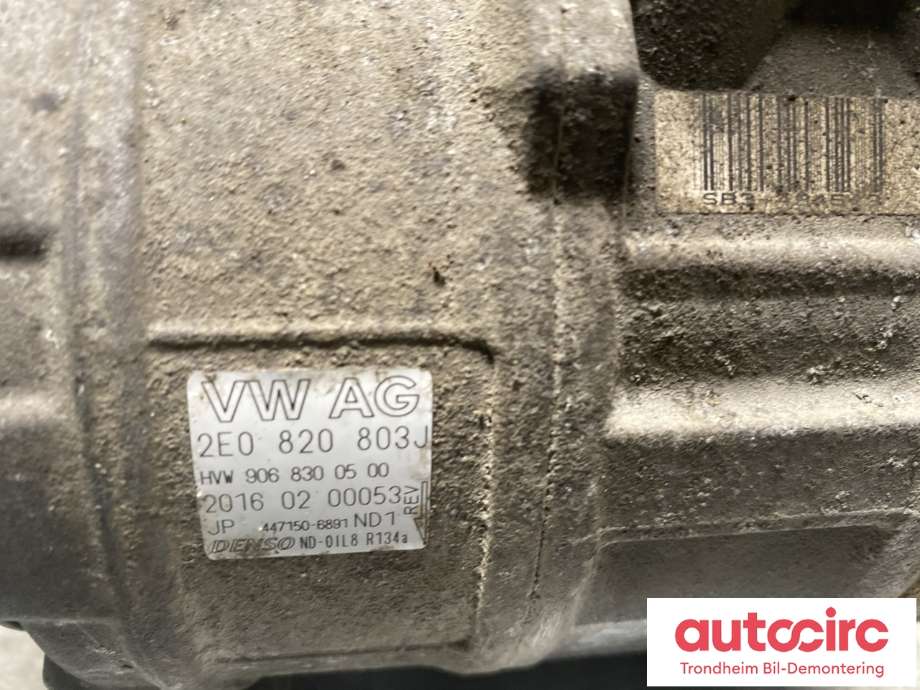 Aircondition kompressor til VW Crafter 2011-2016 (Type I, Fase 2)  (DENSO|2E0 820 803 H|2E0 820 803 J|)