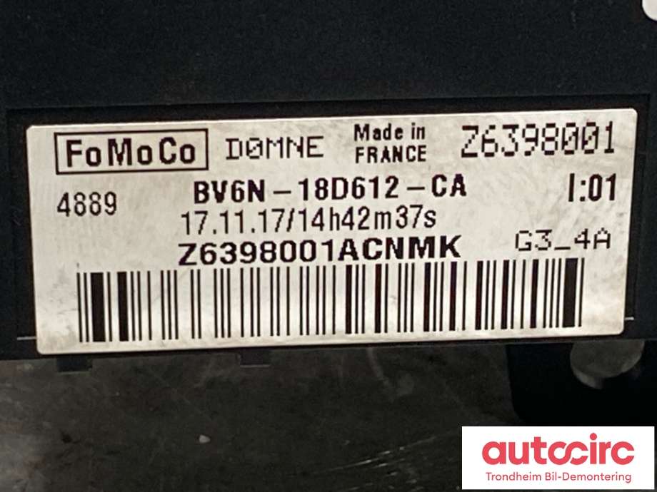 Varmeapparat ekstravarmer til Ford Focus 2014-2018 (Type III, Fase 2) (1786199|)