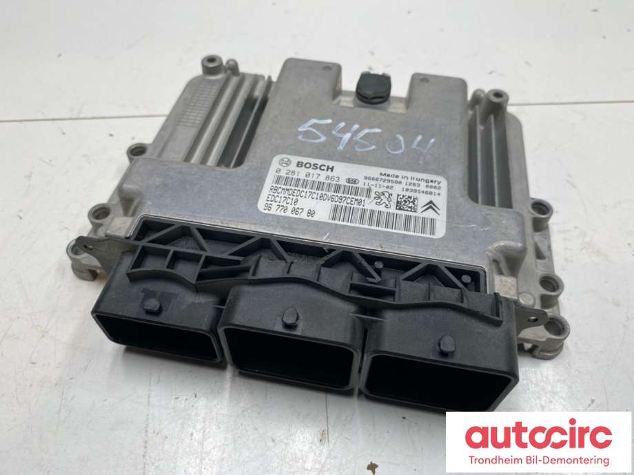 Styreenhet motor til Citroën Berlingo 2008-2015 (Type II, Fase 1) (BOSCH|9677006780|0281017863|16 068 706 80)