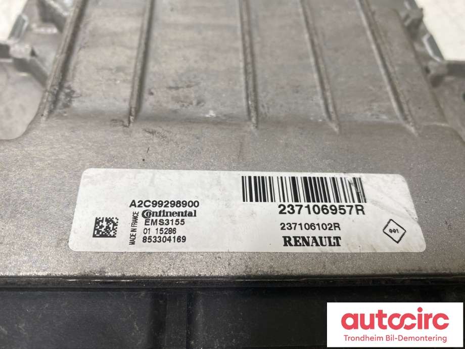 Styreenhet motor til Renault Captur 2013-2020 (Type I)  (CONTINENTAL|237106957R|)
