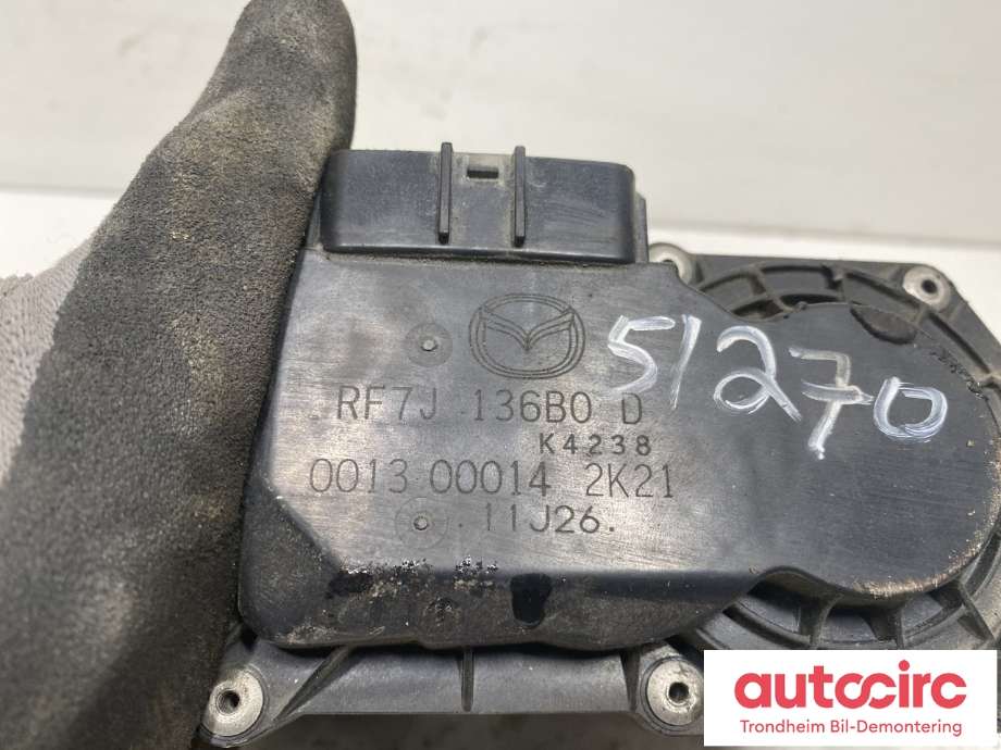 Spjeldhus til Mazda 6 2008-2010 (Type II, Fase 1)  (RF7J-13-6B0D|)