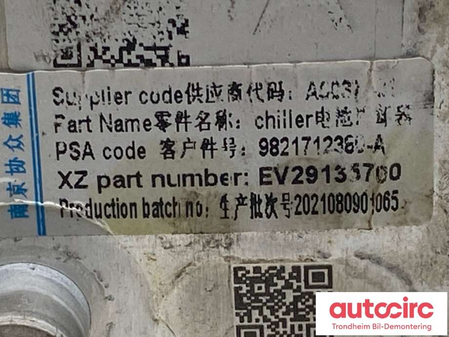 Aircondition diverse til Opel Vivaro C 2020-->>  (9821712380|)