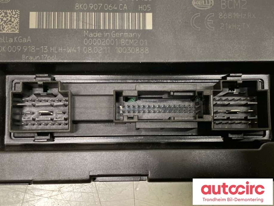 Styreenhet comfort (BCM) til Audi A4 2007-2014 (Type IV) (B8) (B8) (8K0 907 064 CQ|)