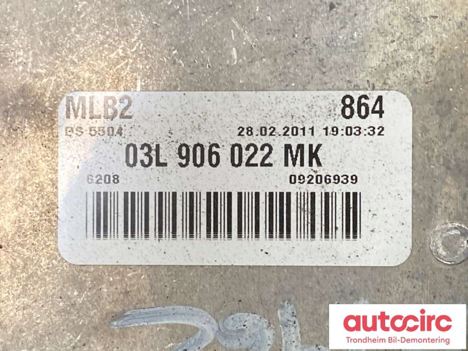 Styreenhet motor til Audi A4 2007-2014 (Type IV) (B8) (B8) (03L 906 022 MK|)