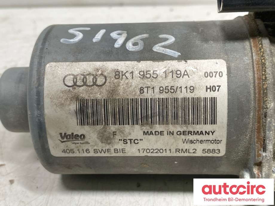 Viskermotor frontrute til Audi A4 2007-2014 (Type IV) (B8) (B8) (8K1 955 023 C|)