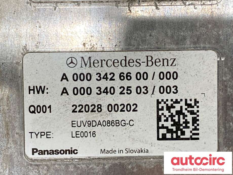 DCDC converter elbil til Mercedes EQS 2021-->> (V297) (V297) (A0003426600|A0003423401|)