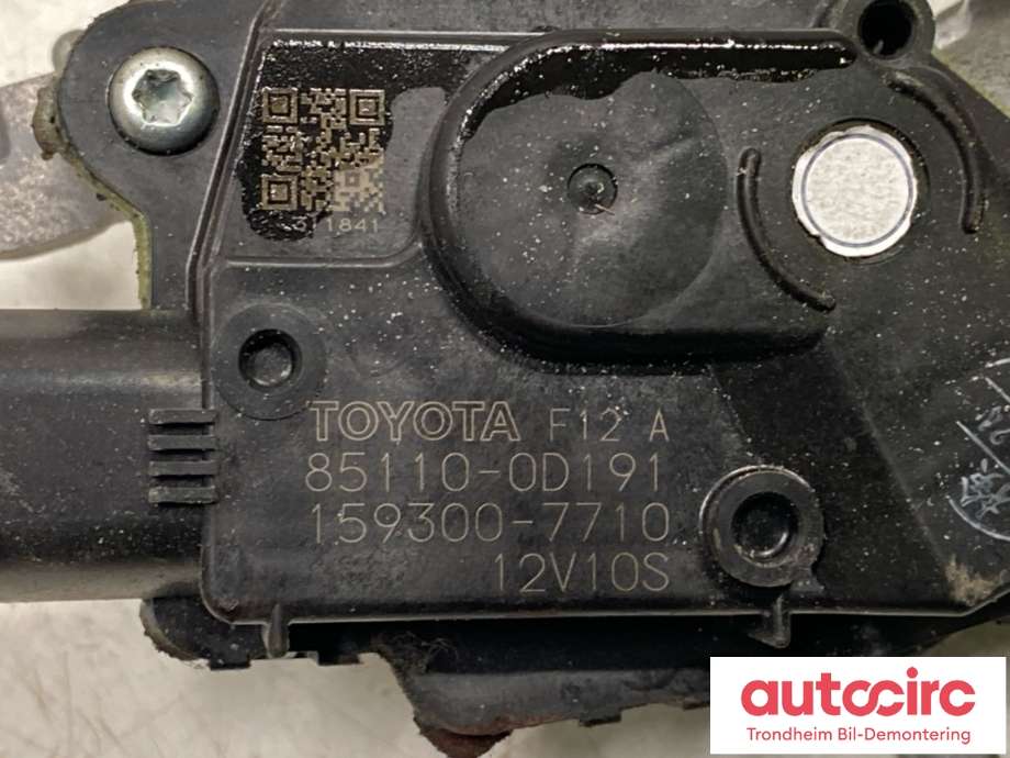 Viskermotor frontrute til Toyota Yaris 2014-2020 (Type III, Fase 2)  (851500D180|)