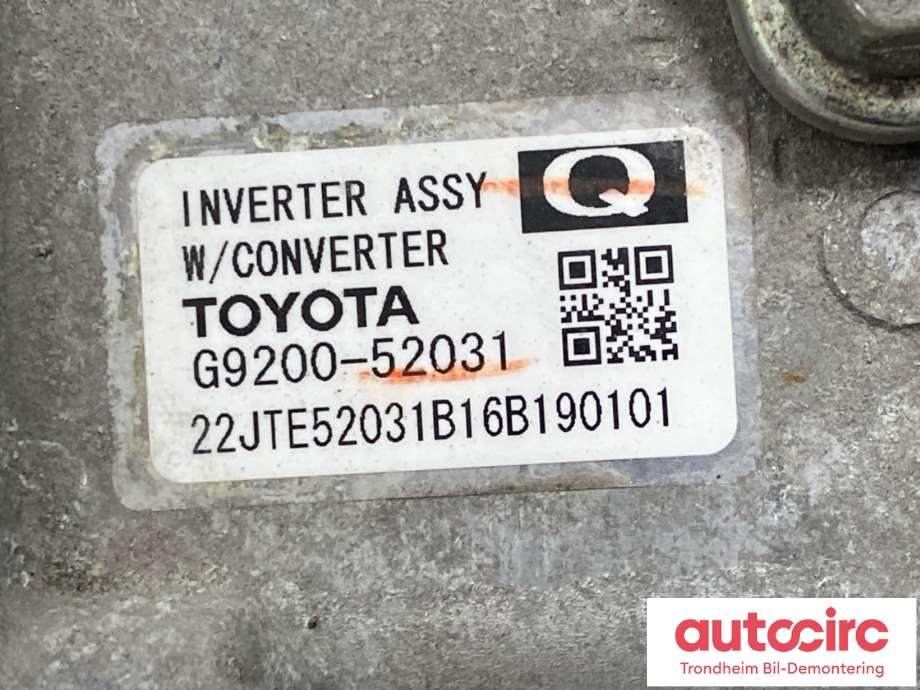 Inverter hybrid til Toyota Yaris 2014-2020 (Type III, Fase 2)  (G920059045|)