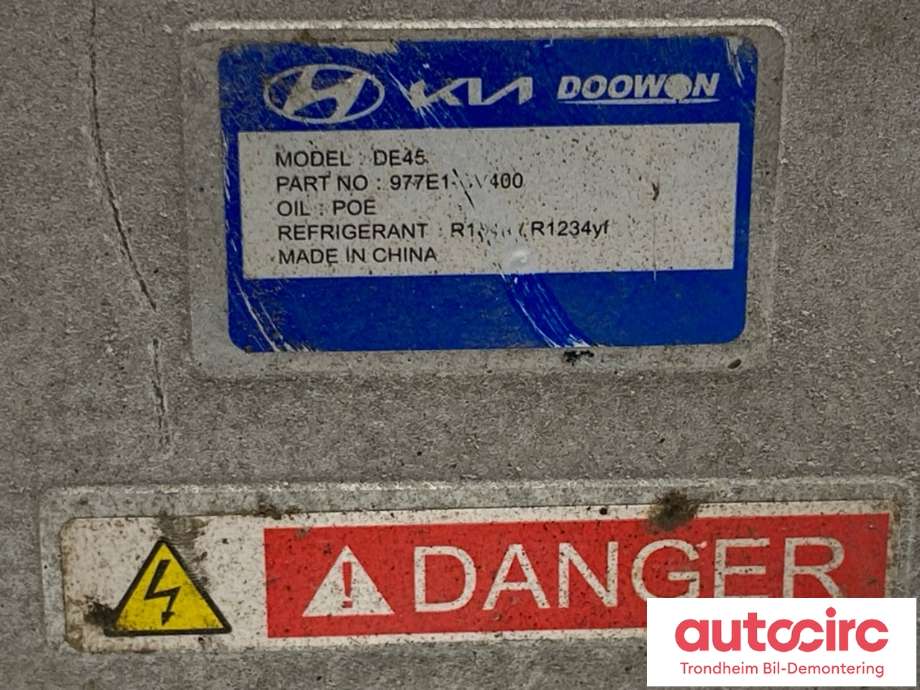 Aircondition kompressor elbil til Kia EV6 2021-->>  (97729CV400|)