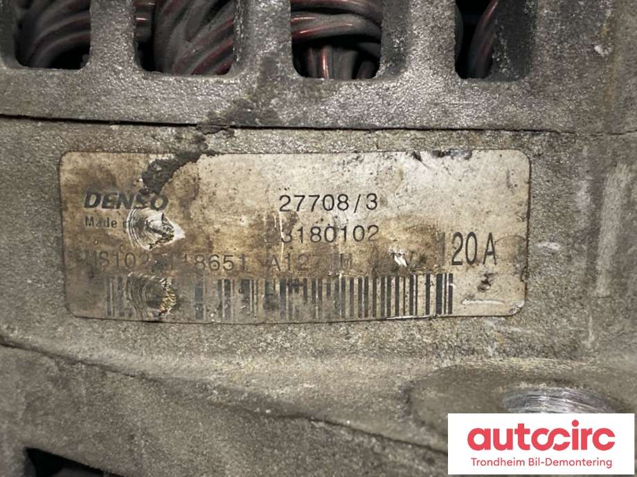 Dynamo diesel til Opel Vectra C 2005-2008 (Type II)  (93180102|)