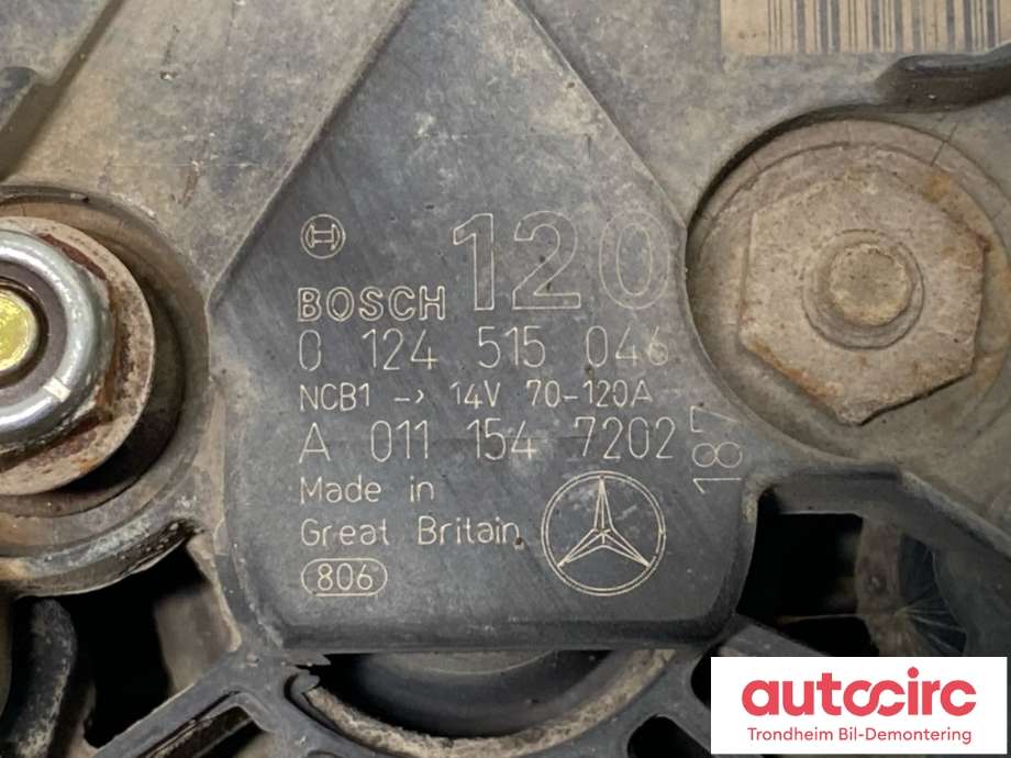 Dynamo til Mercedes C-Klasse 2000-2004 (Fase 1) (W203) (W203) (A 011 154 72 02|)