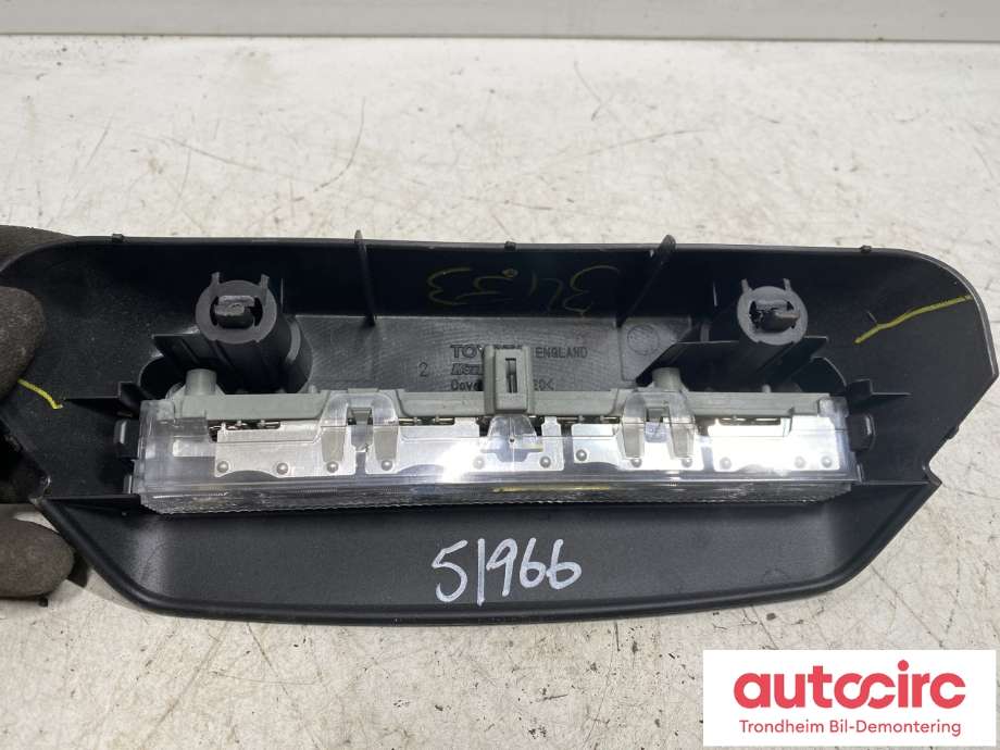 Baklykt bremselys bakrute til Toyota Yaris 2006-2009 (Type II, Fase 1)  (815700D040|)