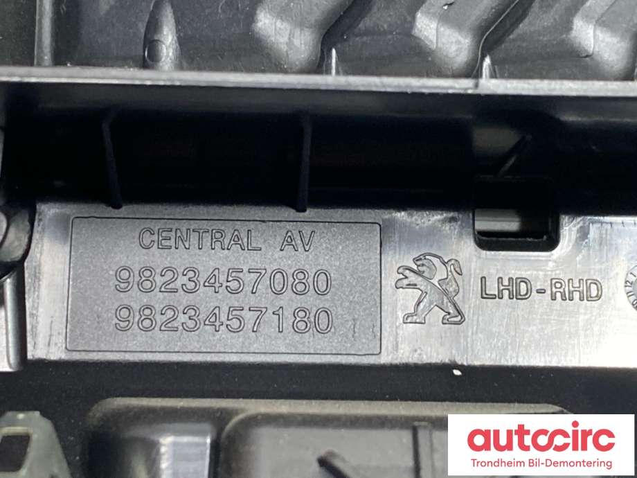 Varmeapparat betjening til Peugeot e-208 2019-->>  (98 261 079 XU|)