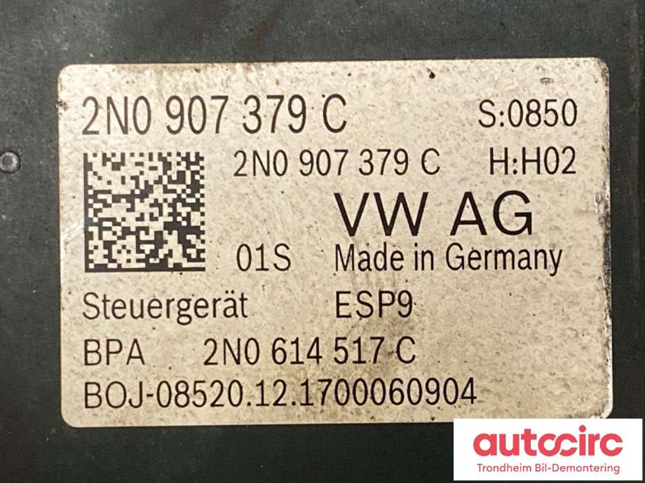 ABS sentral til VW Crafter 2016-->> (Type II)  (2N0614517C|)