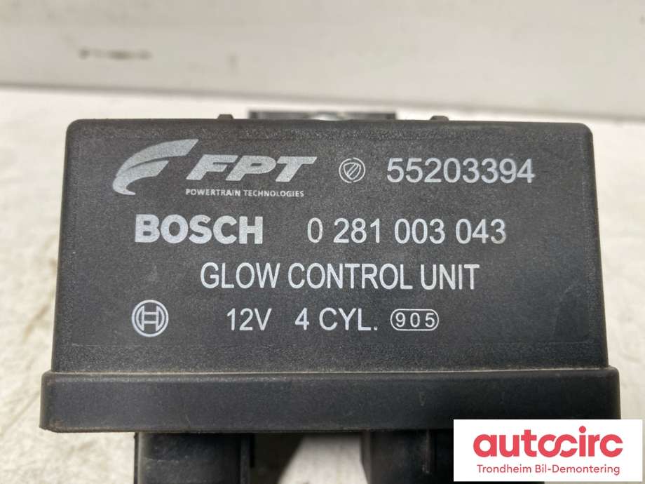 Rele gløde til Saab 9-3 2008-2011 (Type II, Fase 2)  (55203394|0281003043|95510811| 1631814380|)