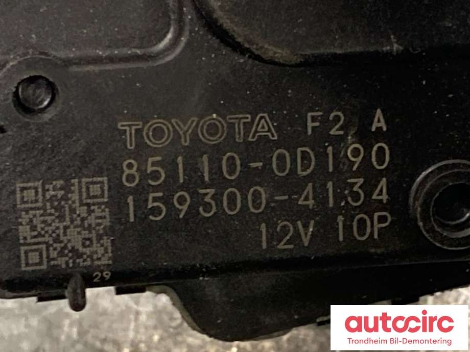 Viskermotor frontrute til Toyota Yaris 2012-2014 (Type III, Fase 1)  (851100D190|)