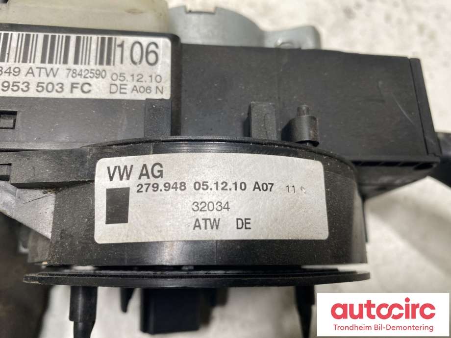Bryter combi til VW Transporter / Caravelle 2009-2015 (Fase 2) (T5) (T5) (6Q0 953 513 AQ|6Q0 959 654 D|)