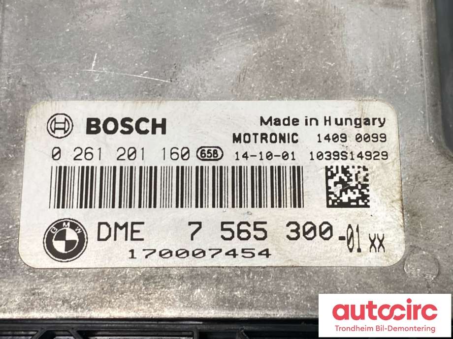 Styreenhet motor til BMW 3-Serie 2005-2011 (E90/E91/E92/E93) (E90/E91/E92/E93) (BOSCH|12 14 7 552 177|7 565 300|0 261 201 160)