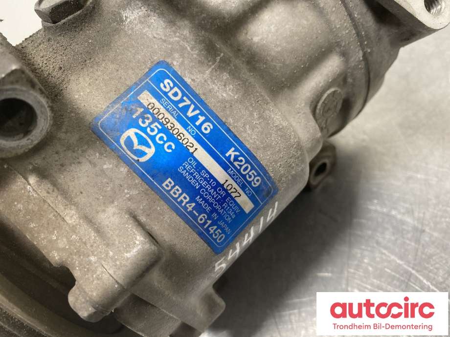 Aircondition kompressor til Mazda 3 2009-2013 (Type II)  (BBR4-61450|)