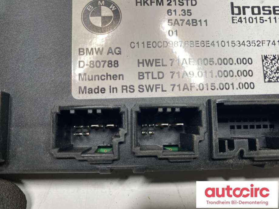 Styreenhet elektrisk bakluke til BMW iX1 2023-->> (U11) (U11) (61355A74B11|61.35 5A74B11|)