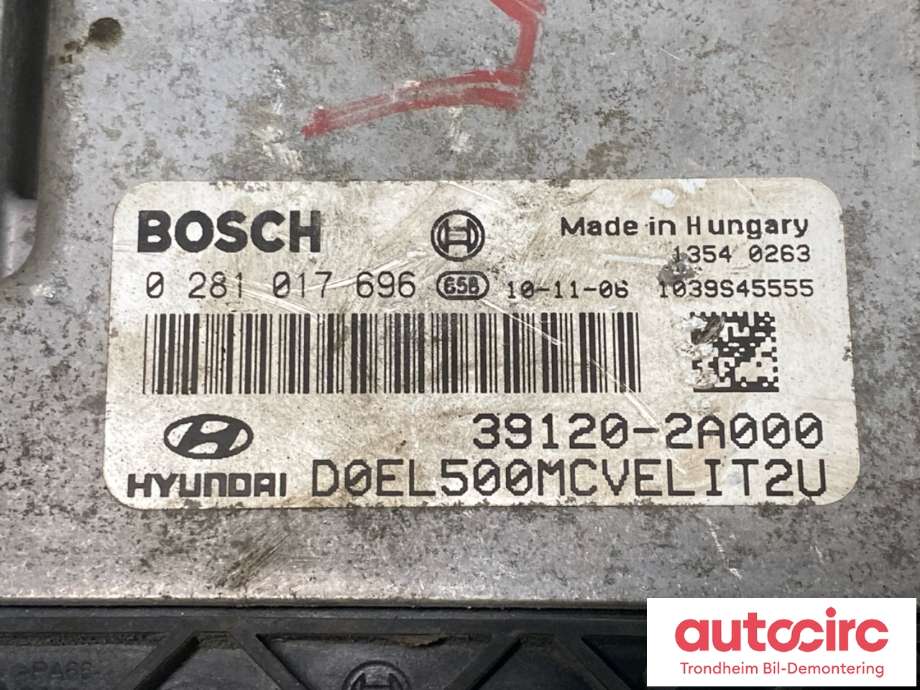 Styreenhet motor til Hyundai Ix35 2010-2015  (BOSCH|391202A000|39120-2A000|0281017696)