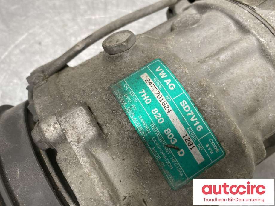 Aircondition kompressor til VW Caddy 2004-2010 (Type III, Fase 1)  (7H0820803D|7H0820803F|)
