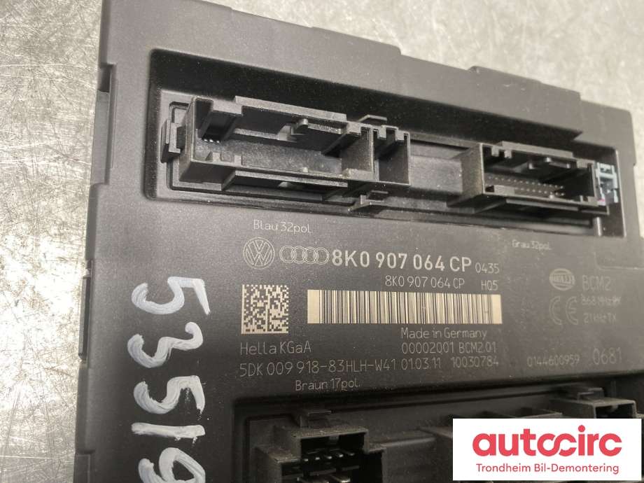 Styreenhet comfort (BCM) til Audi Q5 2008-2012 (Type I, Fase 1)  (8K0 907 064 CQ|)