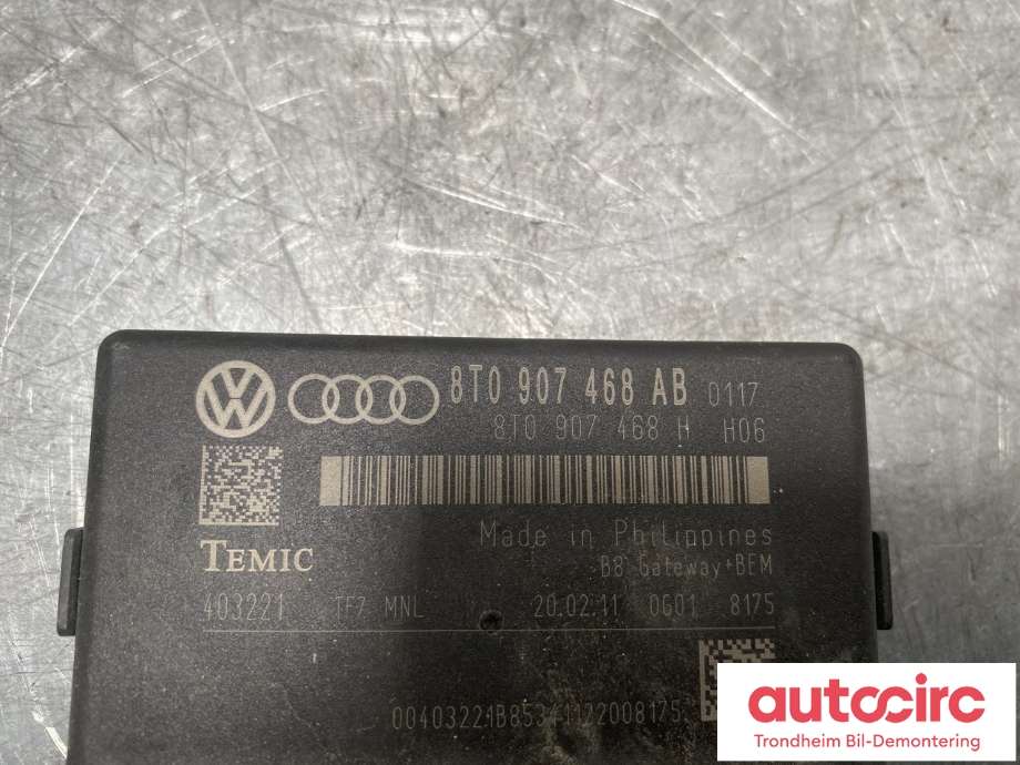 Styreenhet diverse til Audi Q5 2008-2012 (Type I, Fase 1)  (8T0907468AB|)