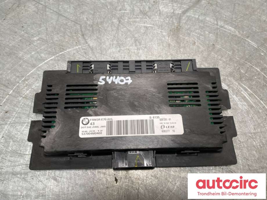 Styreenhet diverse til BMW X5 2007-2013 (E70) (E70) (9287251|61356827063|)