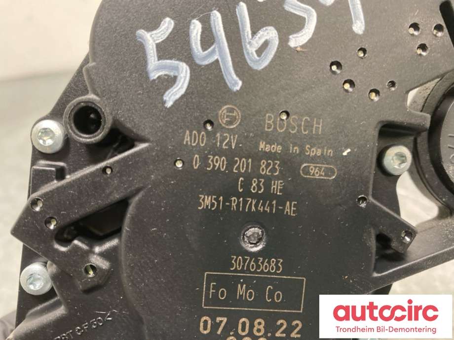 Viskermotor bakrute til Ford Mondeo 2007-2010 (Type IV, Fase 1)  (3M51-R17K441-AE|1689913|3M51-R17K441-AG)