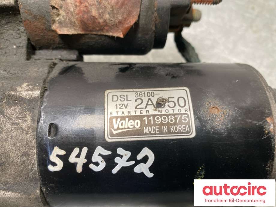 Starter diesel til Hyundai i30 2012-2017 (Type II) (VALEO|361002A350|)
