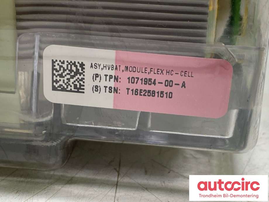 Batteripakke-modul elbil til Tesla Model S 2016-2021 (Fase 2)  (MODUL 9|1071954-00-A|)