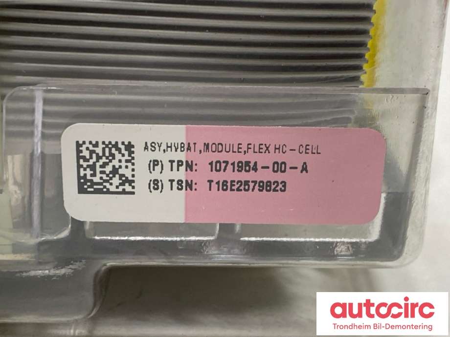 Batteripakke-modul elbil til Tesla Model S 2016-2021 (Fase 2) (MODUL 10|1071954-00-A|)