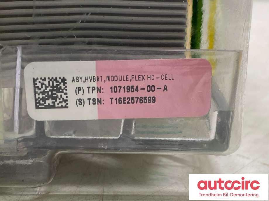 Batteripakke-modul elbil til Tesla Model S 2016-2021 (Fase 2) (MODUL 11|1071954-00-A|)