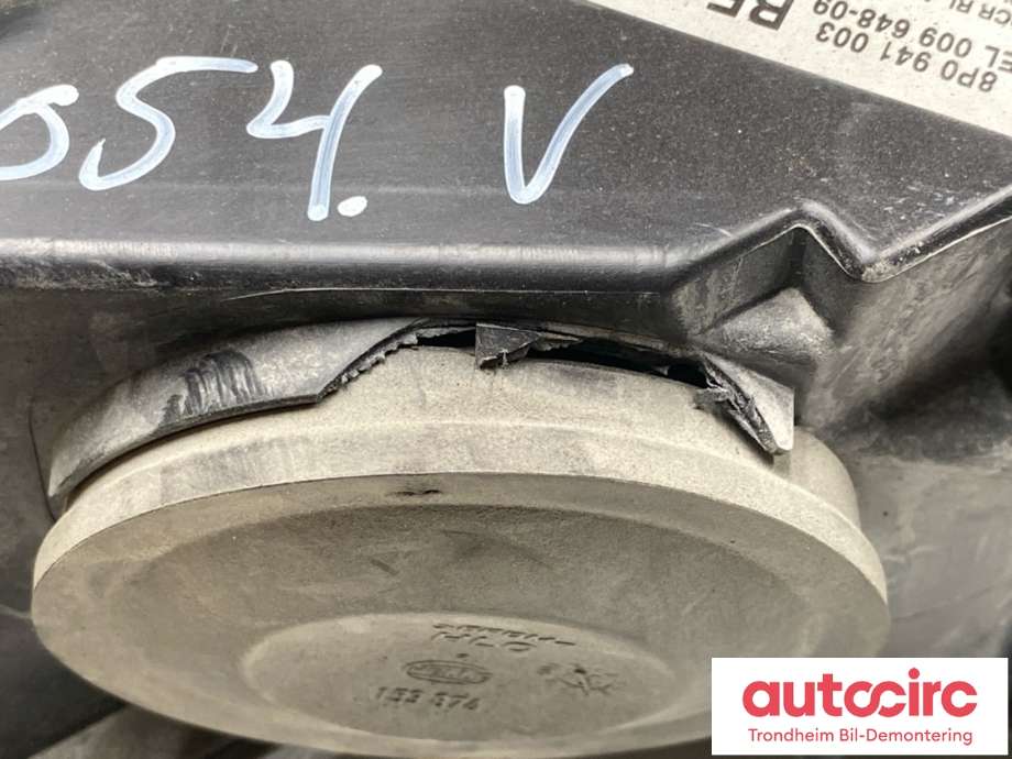 Frontlykt venstre xenon til Audi A3 2009-2012 (Type II, Fase 2)  (8P0941029BM|8P0941029BT|)