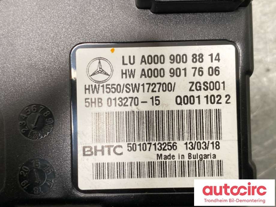 Styreenhet klima/aircondition til Mercedes CLS 2018-->> (C257) (C257) (A0009008814|A0009007126|)