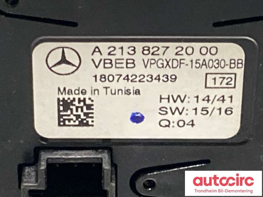 Instrument klokke til Mercedes CLS 2018-->> (C257) (C257) (A2138272000|)